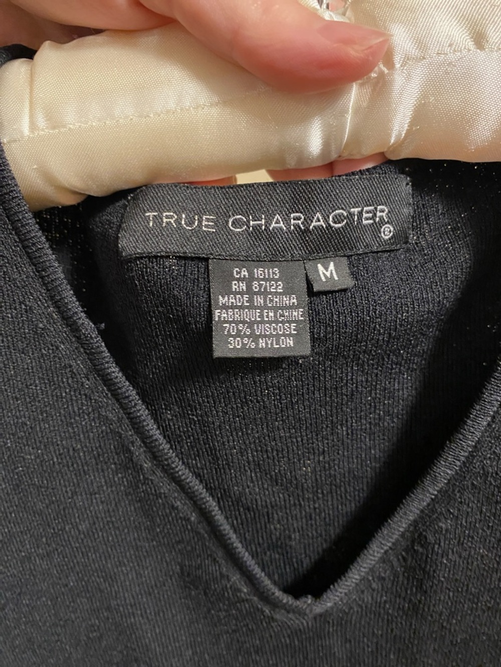 True Character Black V-Neck Sleeveless Top - Picture 5 of 6